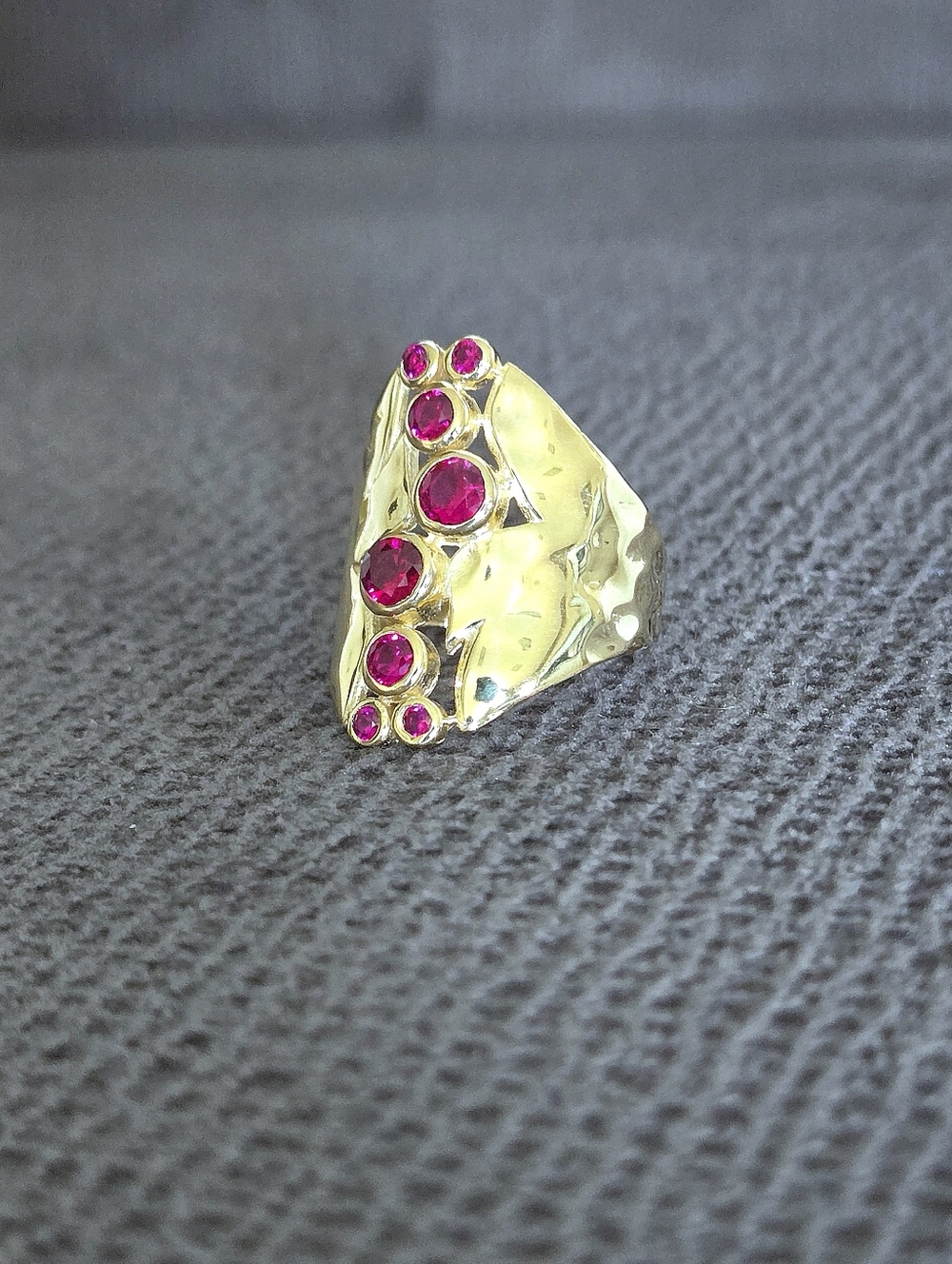 Shivam Lab🧪 Created Ruby Statement Ring💍 - NWT - Picture 12 of 16